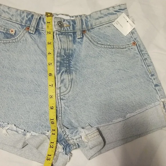 NWT Zara Denim Shorts Women's Size 4 Color Light Blue - Picture 5 of 10
